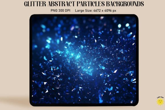 Abstract Blue Particles Backgrounds: Design Guide