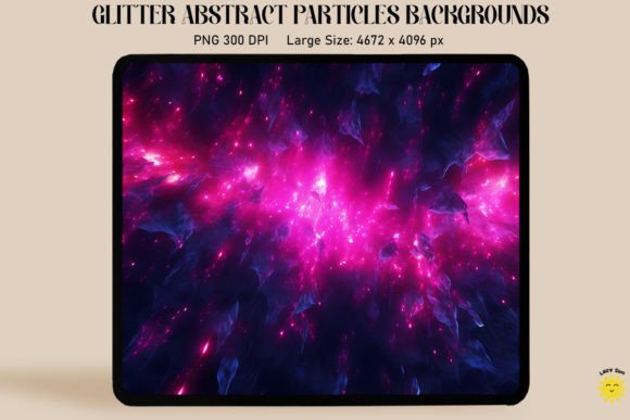 Abstract Magenta Particles Backgrounds: A Modern Design Asset