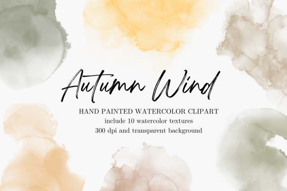 Autumn Wind Watercolor Backgrounds: A Designer's Seasonal Toolkit
