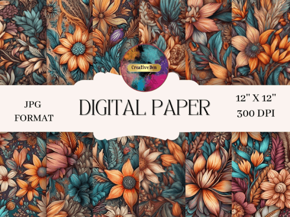 Boho Floral Delights: Free-Spirited Backgrounds for Modern Projects