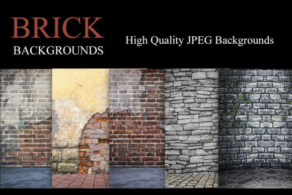 Brick Backgrounds: 6 High-Quality Digital Backdrops for Your Photos