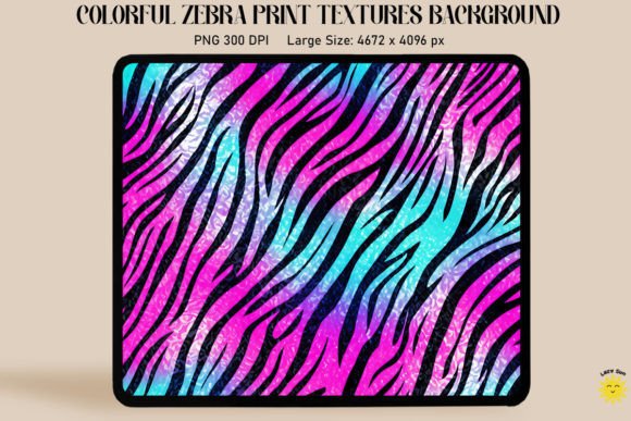 Colorful Glitter Zebra Print Backgrounds for Vibrant Designs