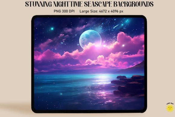 Enchanted Night Sea Backgrounds: Capturing Midnight's Magic