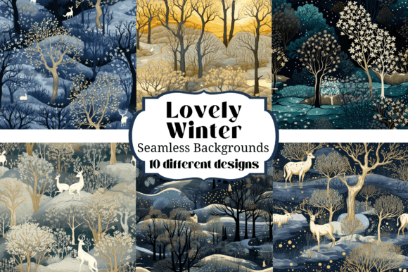 Enchanting Winter Woodland Backgrounds for Creatives