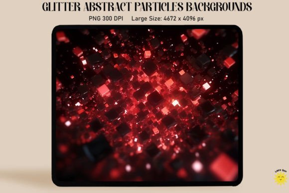 Infuse Energy with Abstract Red Particles Backgrounds
