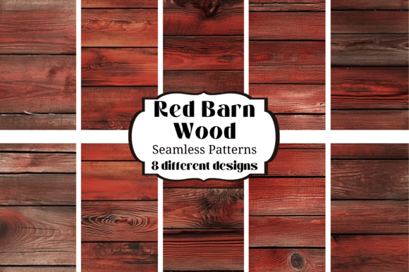 Old Red Barn Wood Seamless Backgrounds for Creative Projects