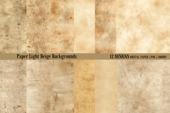 Paper Light Beige Backgrounds: Vintage Digital Assets for Designers