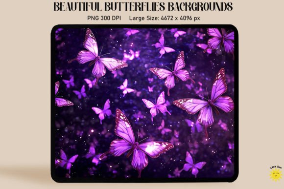 Sparkly Purple Butterflies Backgrounds: A Guide for Designers