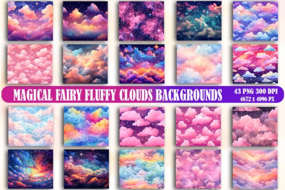 Transform Your Projects with Fairy Fluffy Clouds Backgrounds