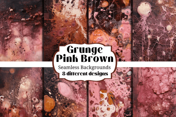 Unleash Nostalgia with Rose Pink & Brown Old Grunge Backgrounds