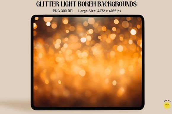 Warm Up Your Visuals: The Soft Orange Glitter Bokeh Background